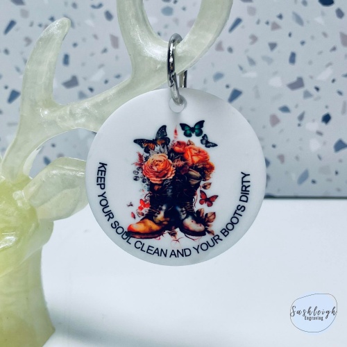 Vintage Boots Keyring