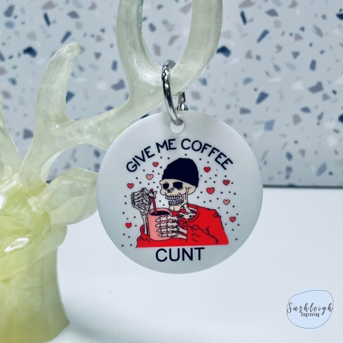 Give me coffee Keyring