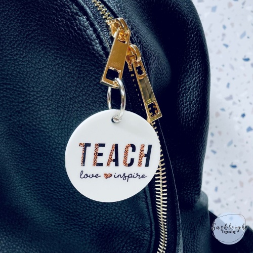 Teach Love Inspire Teacher Keyring