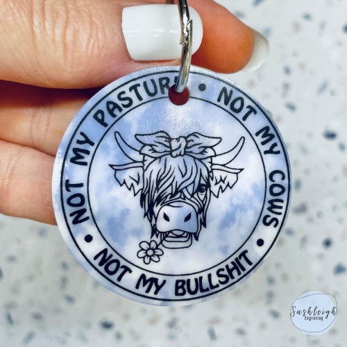 Not my pasture Keyring