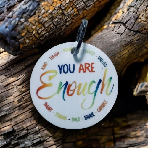 You are Enough Key Ring
