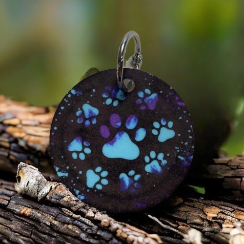 Paw Print Keyring