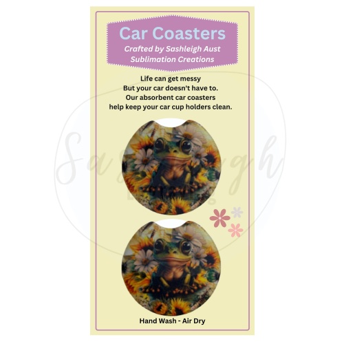 Frog Car Coasters