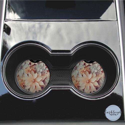 Flower Car Coasters