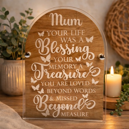 Your Life was a Blessing Plaque