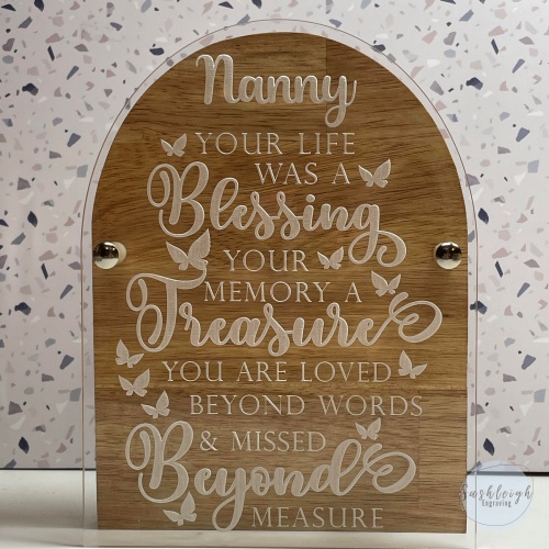 Your Life was a Blessing Plaque