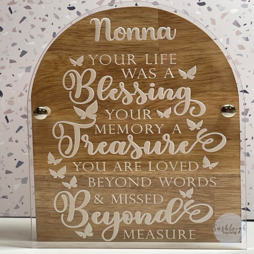 Your Life was a Blessing Plaque