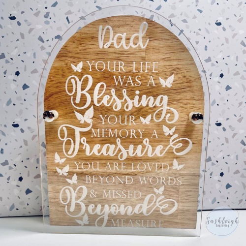 Your Life was a Blessing Plaque