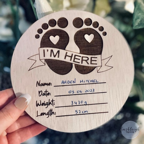 Baby Announcement - Im Here