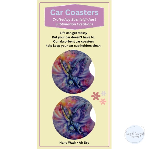 Butterfly Car Coaster Set