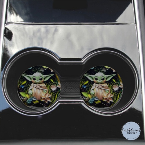 Yoda Car Coaster Set