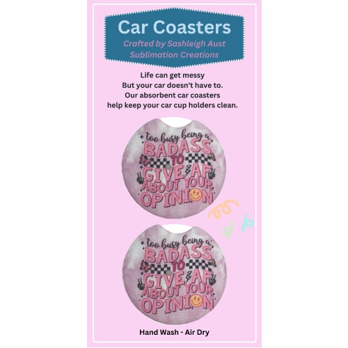 Sublimation Car Coaster – The Crafty Shed