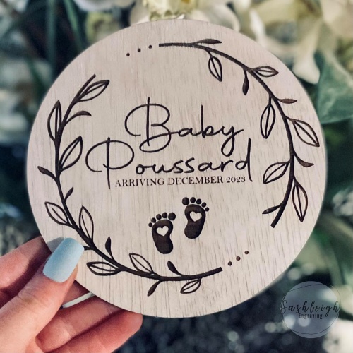 Baby Announcement Disc - Pregnancy Disc