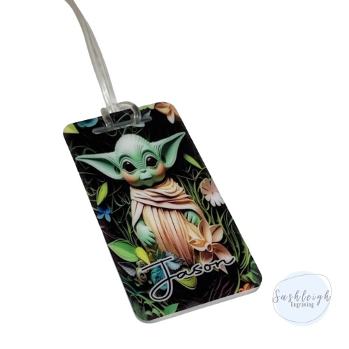 Baby Yoda Luggage Tag