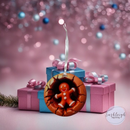 Gingerbread Man Christmas Ornament