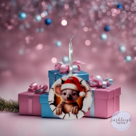 3D Koala Christmas Ornament