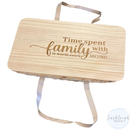 Picnic Basket - Personalised Engraving