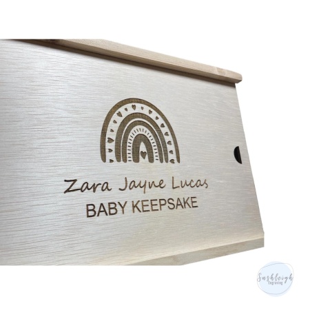 Baby Keepsake Box - Lion Personalised