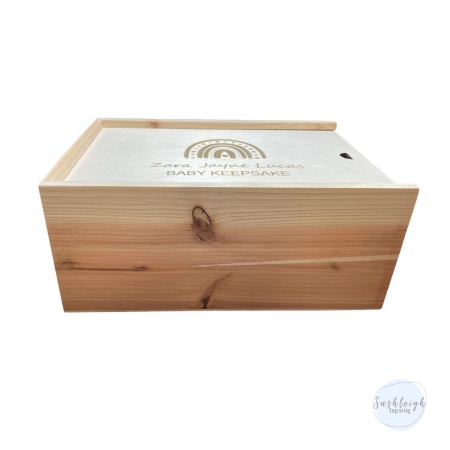 Baby Keepsake Box - Lion Personalised
