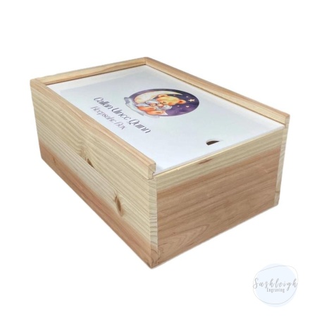 Baby Keepsake Box - Teddy and Moon