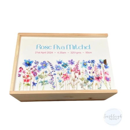 Baby Keepsake Box - Wildflowers