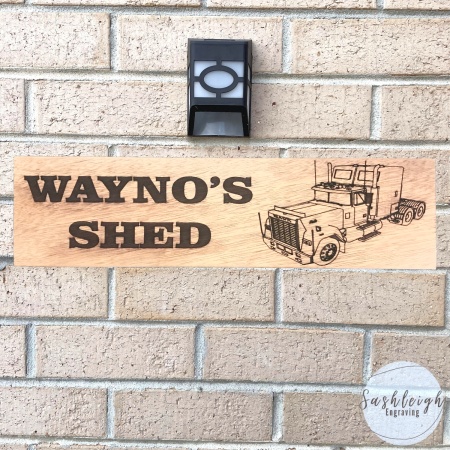 Shed Sign with Truck
