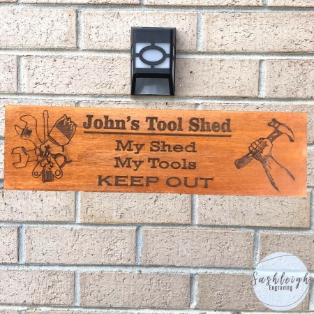 Personalised Tool Shed Sign