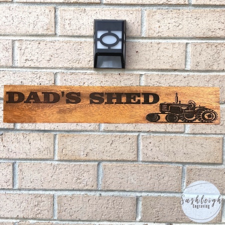 Dads Shed Tractor Sign