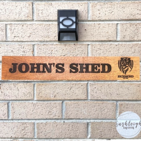 Personalised Footy Shed Sign