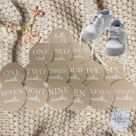 Milestone Discs - Acrylic - Set of 16