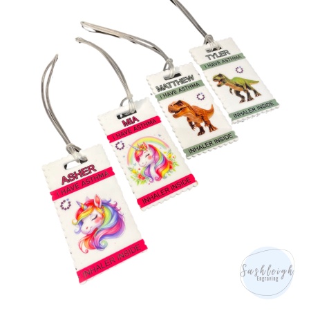 Asthma Bag Tags