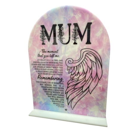 Memorial Plaque - The moment you left me