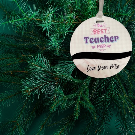 Teacher Ornament Personalised