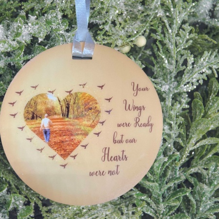 Your wings were Ready Heart Ornament