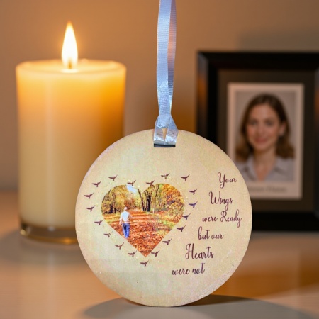 Your wings were Ready Heart Ornament