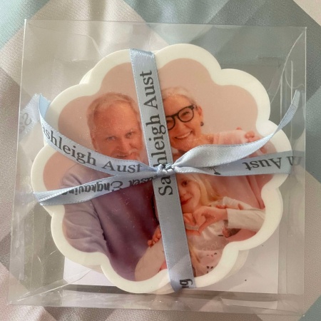 Photo Coasters - Scalloped - Set of 4