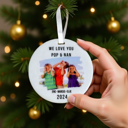 Personalised Photo Christmas Ornament
