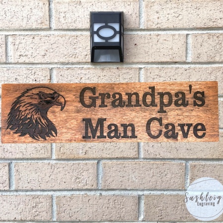 Man Cave Eagle Sign