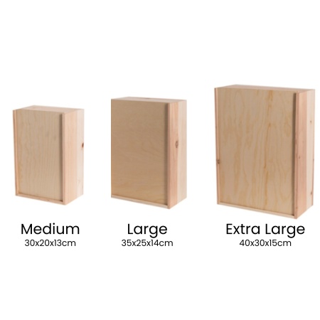 Personalised Christmas Box – Engraved Pine (3 Sizes)