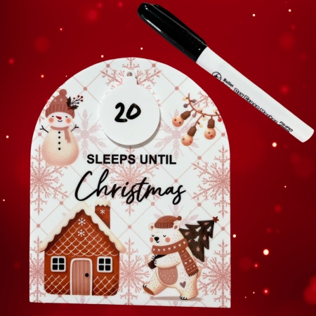 Sleeps until Christmas - Fridge Magnet or Stand