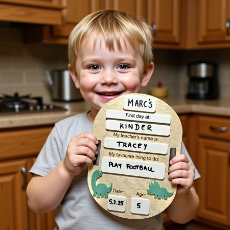 First Last Day School Board - Dinosaur