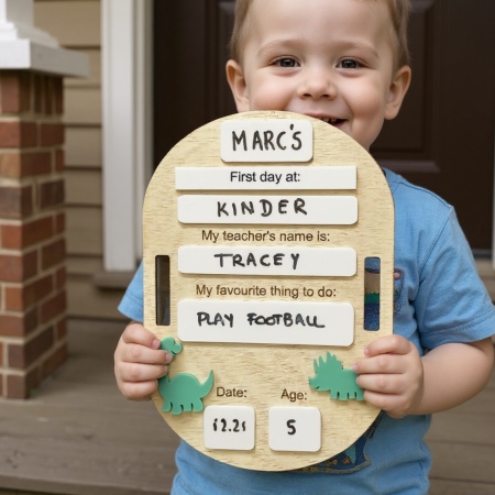 First Last Day School Board - Dinosaur