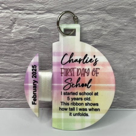 First Day of School Height Ornament