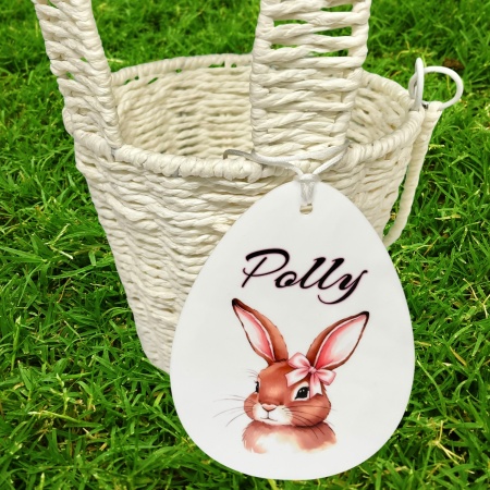 Easter Bunny Ornament - Personalised
