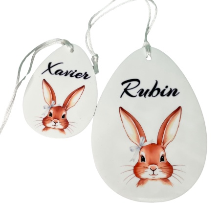 Easter Bunny Ornament - Personalised