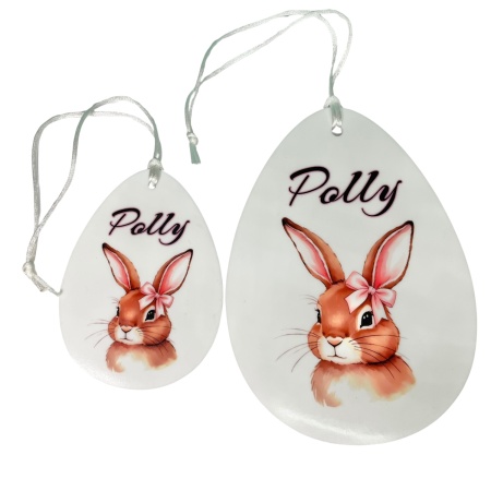 Easter Bunny Ornament - Personalised