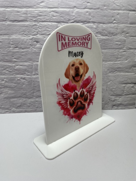 Pet Memorial Personalisation Plaque