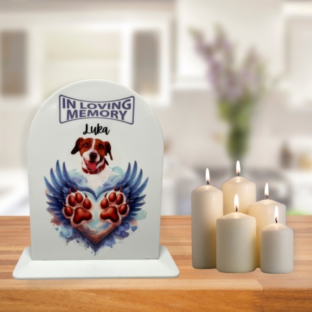 Pet Memorial Personalised Plaque - Blue