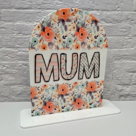 Mum Floral Arch Plaque