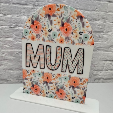 Mum Floral Arch Plaque